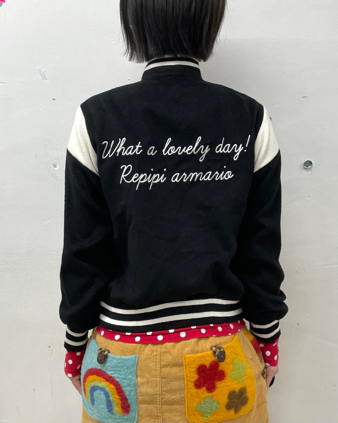 Basic Black Stadium Jacket  상품이미지3