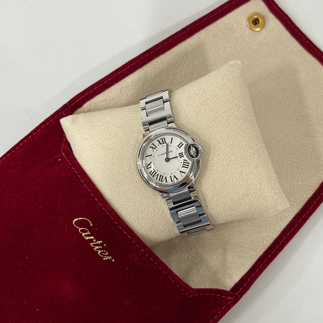 중고 까르띠에 발롱블루 28mm 여성손목시계 상품이미지8