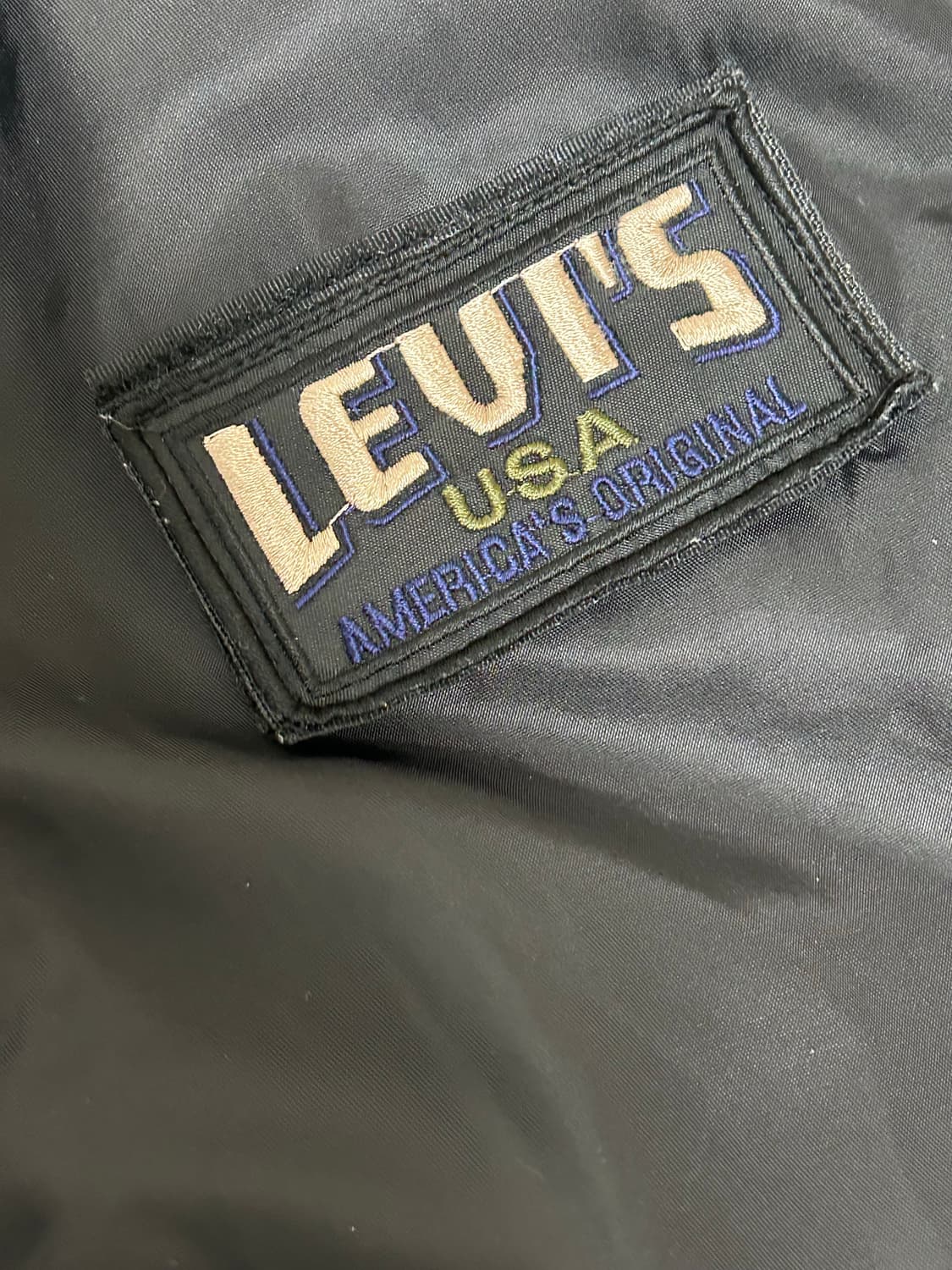 리바이스 USA 블랙 MA-1 붐버 자켓 상품이미지4