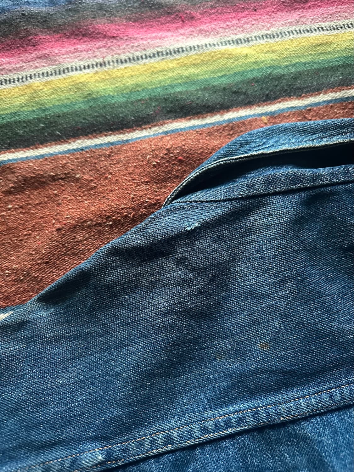 50s 60s USA 빈티지 101 2세대 데님 자켓 더블알엘 리바이스 상품이미지8