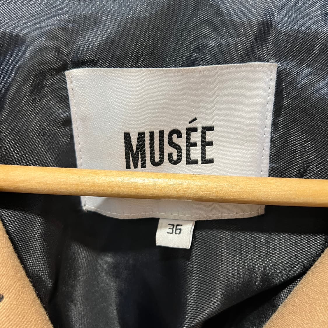 MUSEE 뮤제 체크 롱 트렌치 코트 상품이미지3