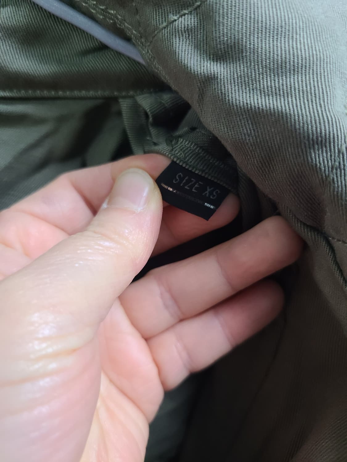 디젤 카키색 크롭 야상 자켓 XS 상품이미지7