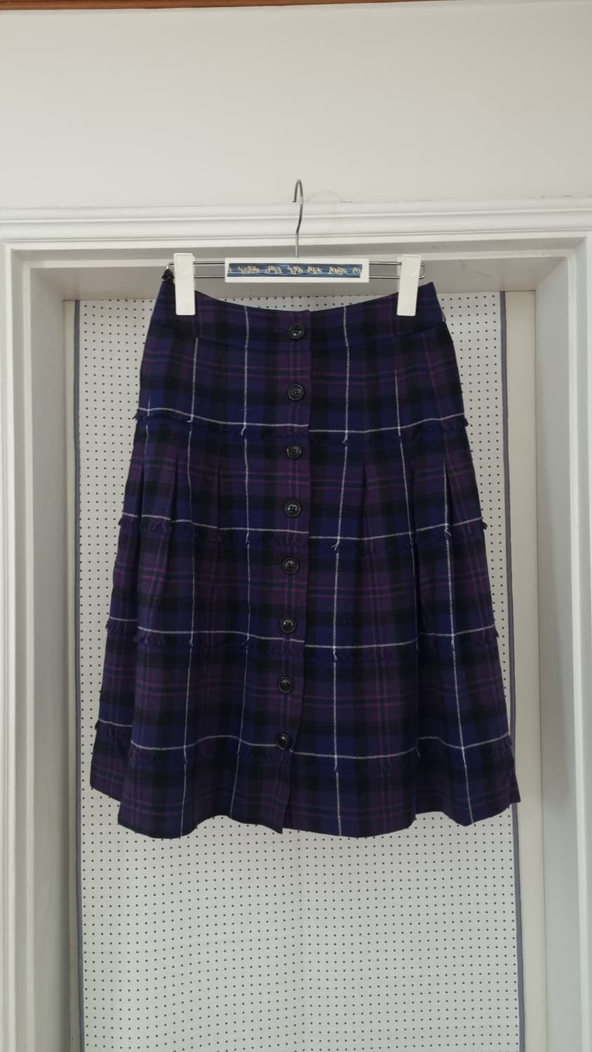 재팬 빈티지 체크 플리츠 스커트 ( Yorkland ) 상품이미지2