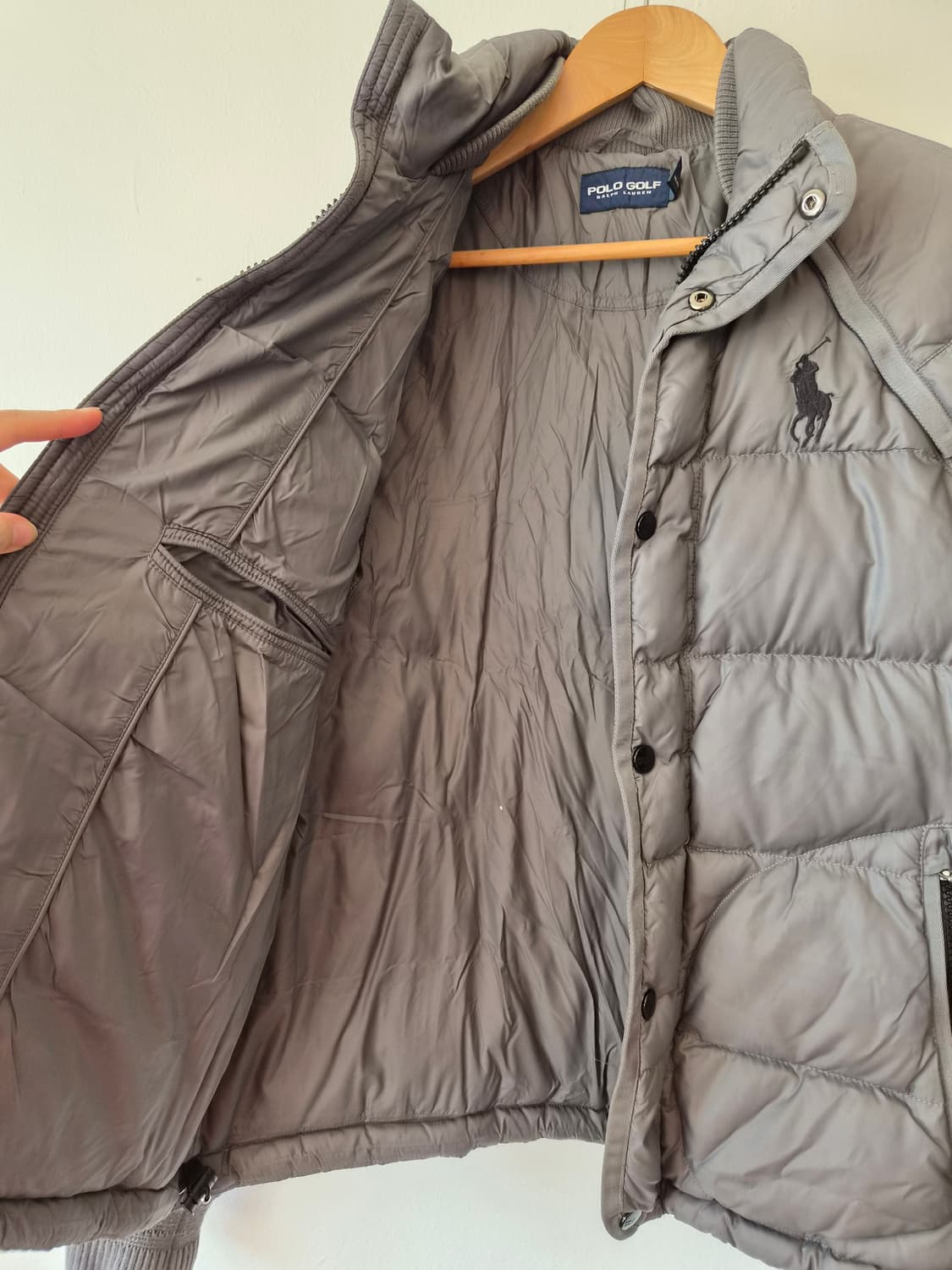 폴로골프 남성 빅포니덕다운조끼형패딩점퍼 S사이즈 상품이미지6