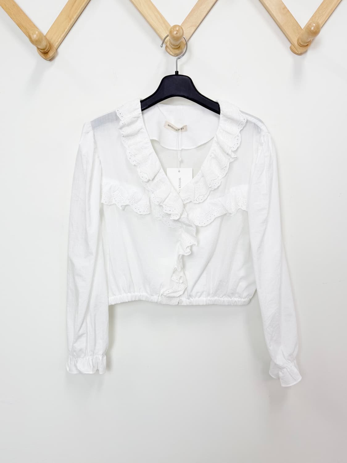 위드아웃썸머 위아썸 크롭 블라우스 상품이미지5