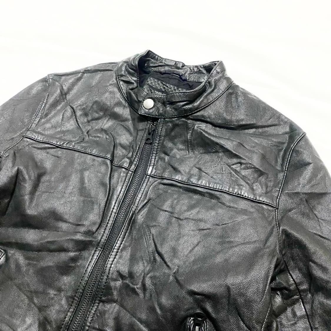 나도 유니버스 - 염소가죽 싱글 라이더 자켓 상품이미지5