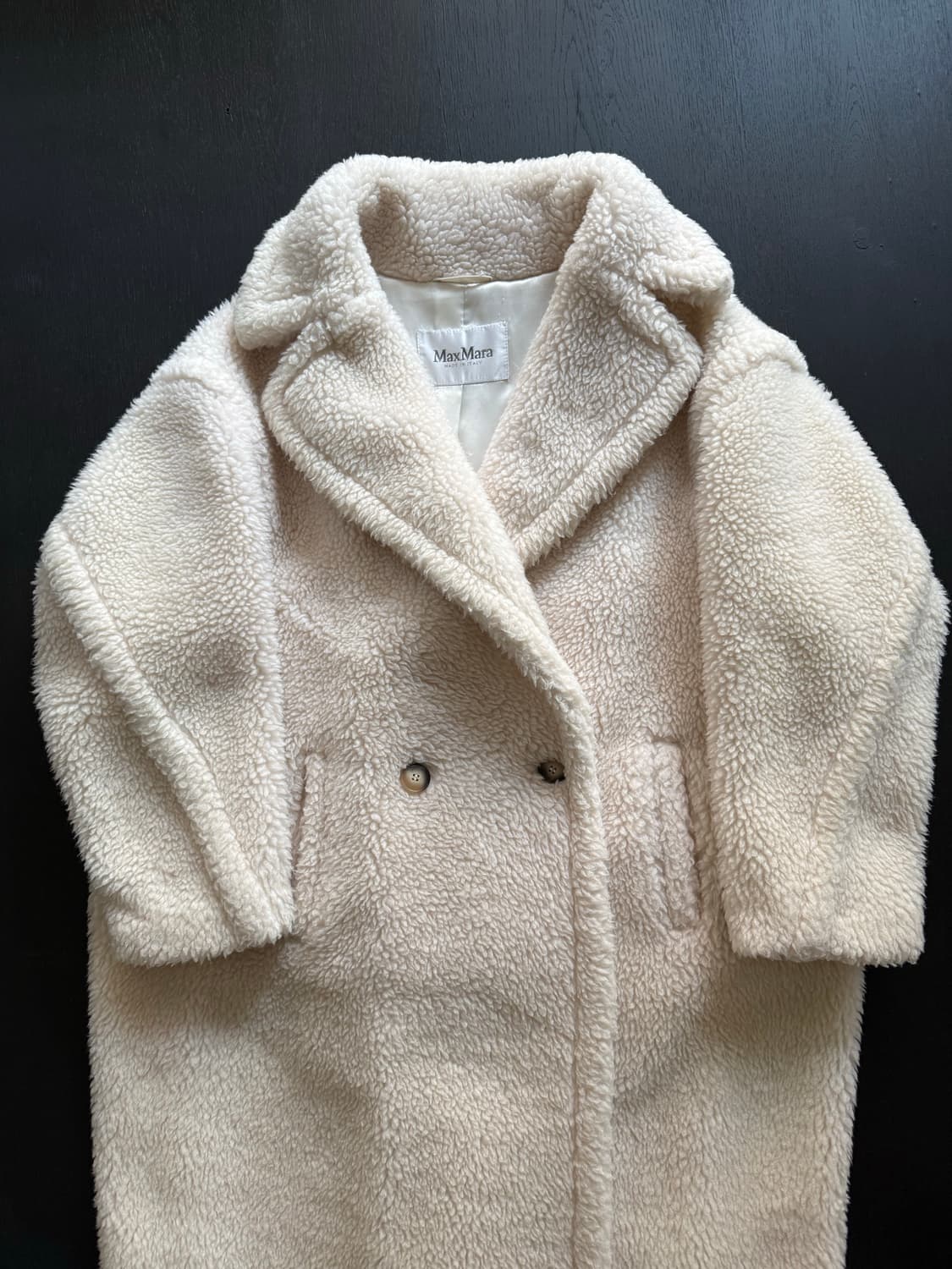 막스마라 테디베어 코트 아이보리S 상품이미지3