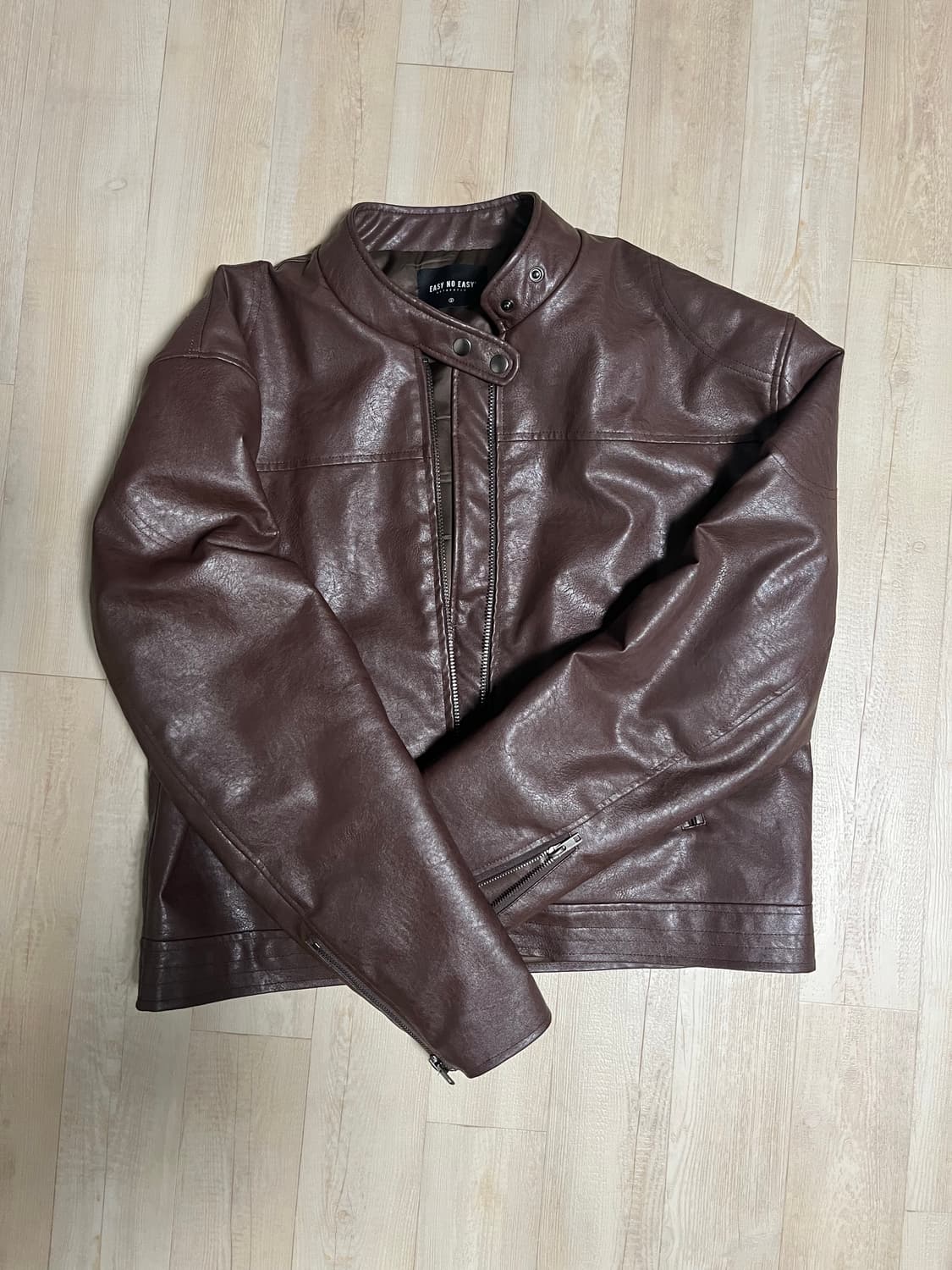 이지노이지 크롭 레더자켓 상품이미지2