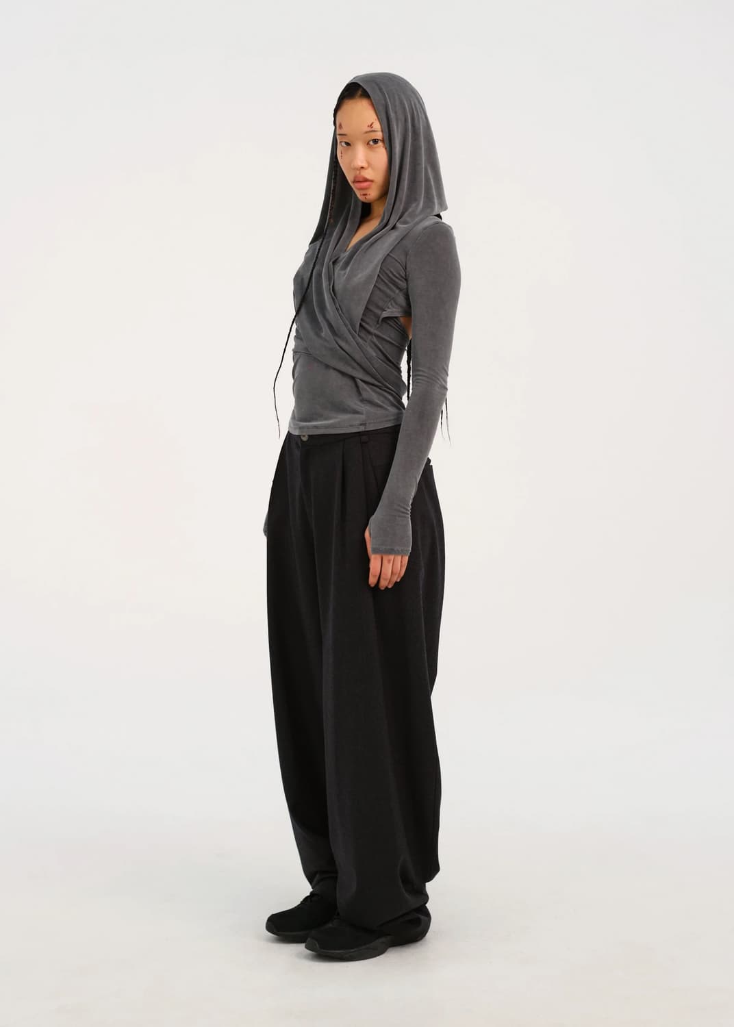 hyeinseo Hooded Jersey Top 사이즈 0 상품이미지1