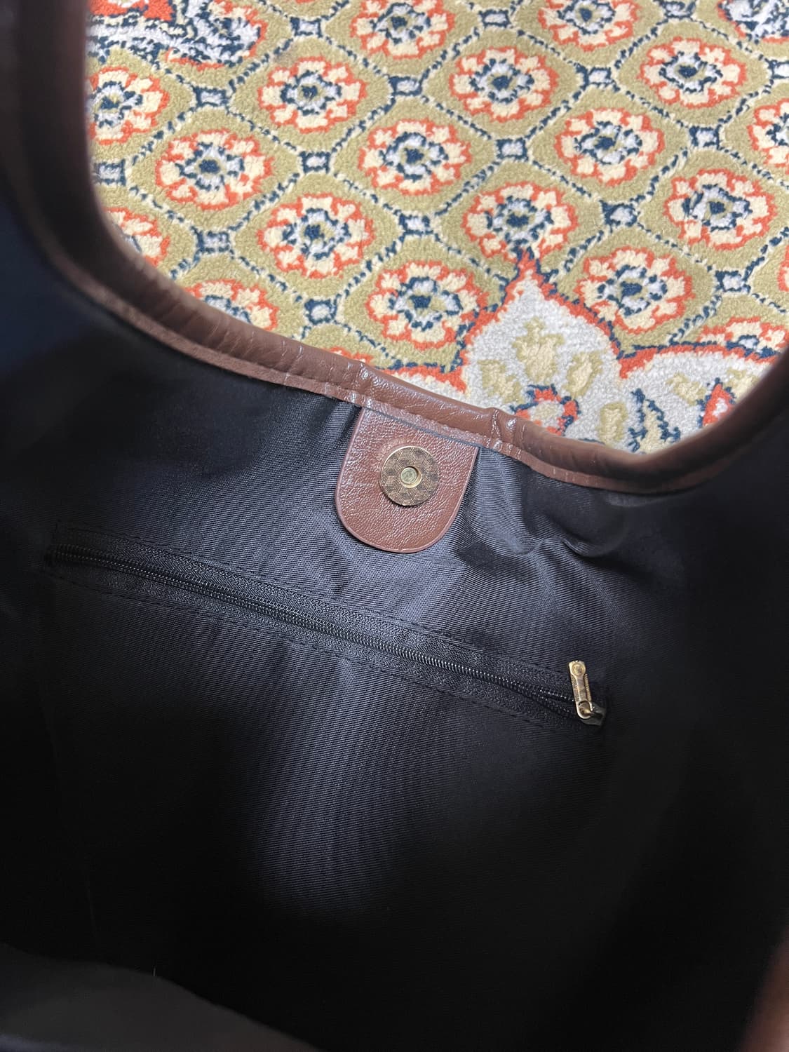 [FREE] 브라운 스웨이드 레더 토트백  상품이미지3