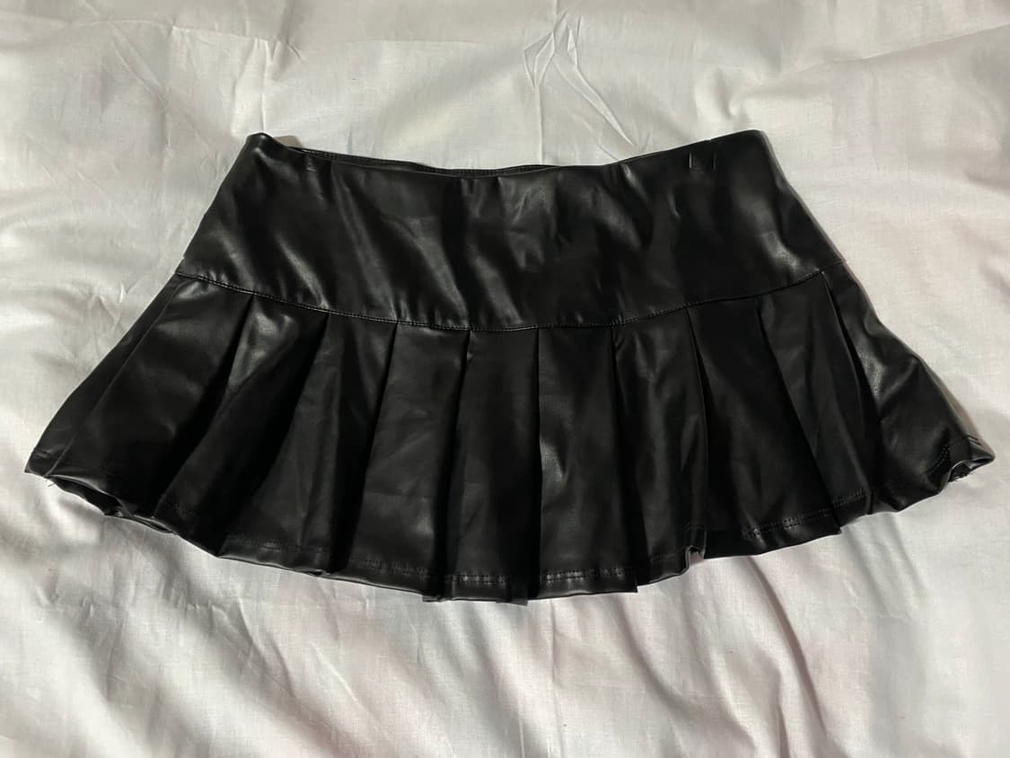 레더 벨트 스커트 상품이미지2