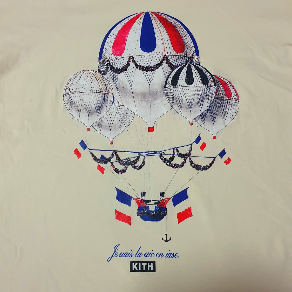 KITH 키스 열기구 반팔 티셔츠 XL 연한노랑 상품이미지3