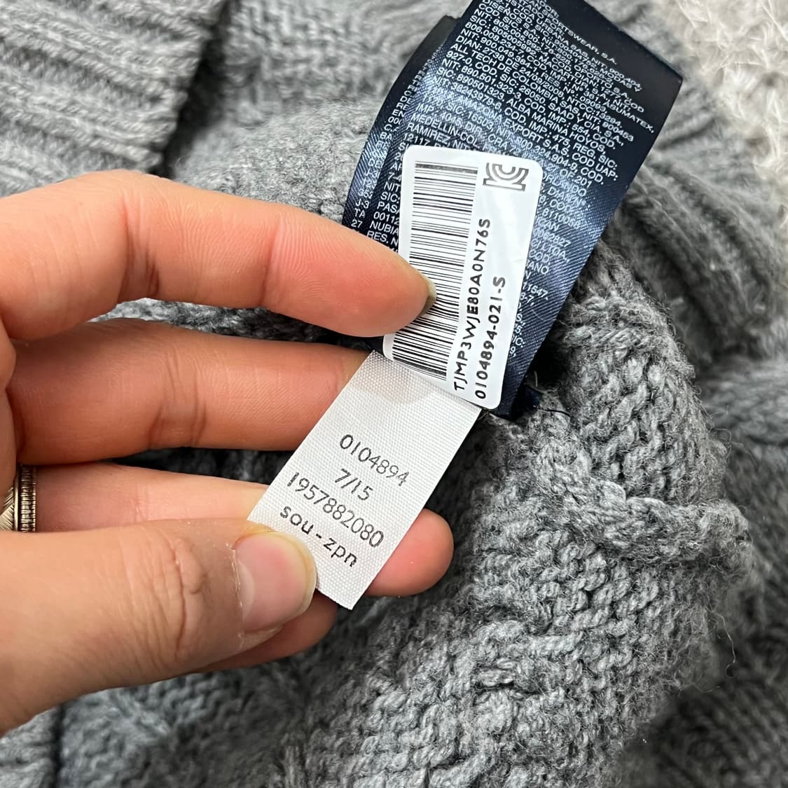 [95] 타미힐피거데님 니트집업 상품이미지4