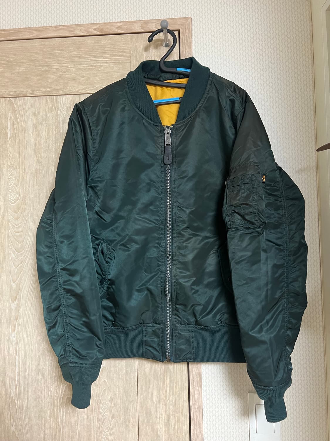 알파인더스트리 그린 올리브 ma-1 자켓 항공점퍼 상품이미지1