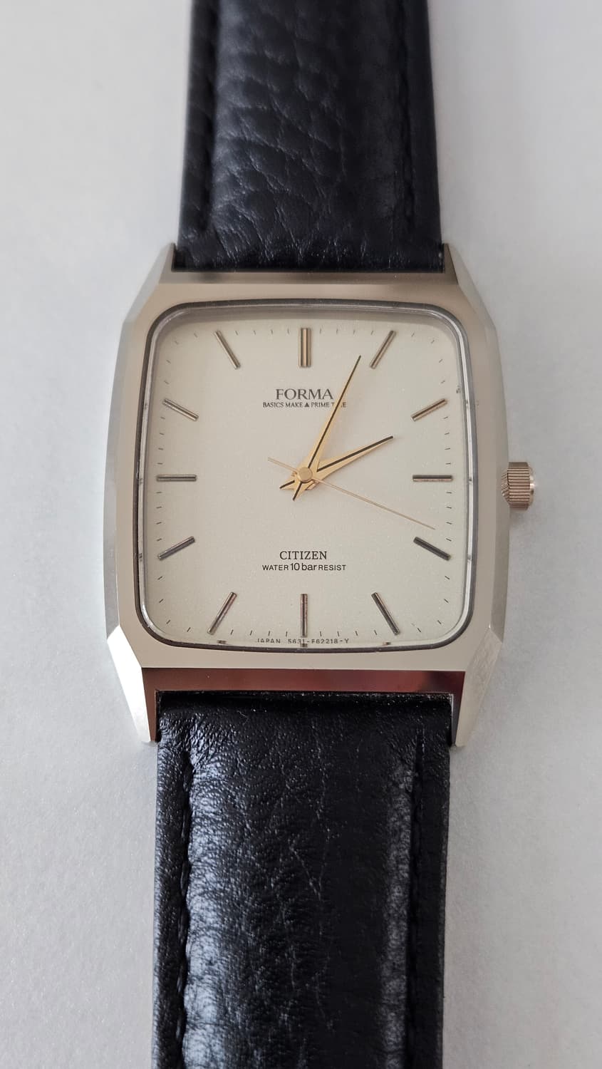 시티즌 Forma 사각 빈티지 가죽 시계 상품이미지3