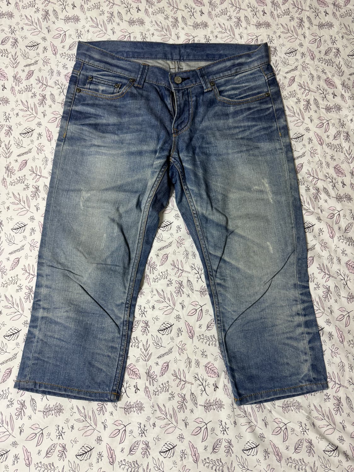 DAMAGE CROPPED JEANS 상품이미지3