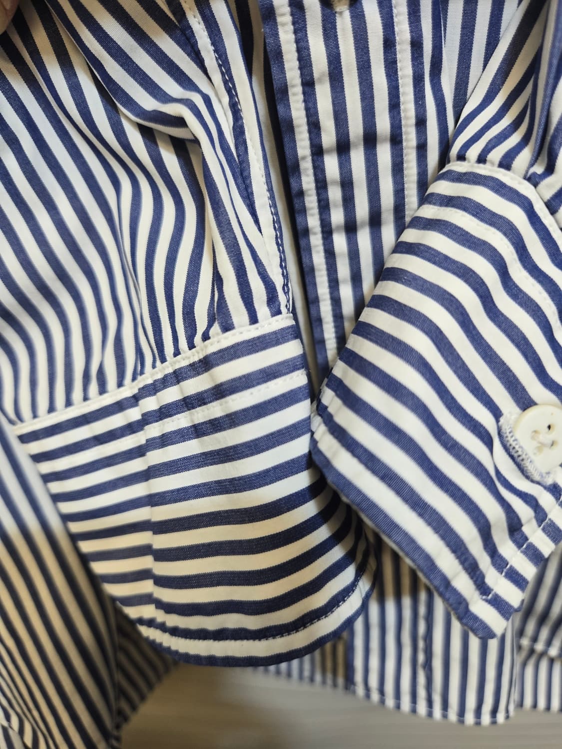 꼼데가르송 스트라이프 셔츠 블랙 와펜 상품이미지4