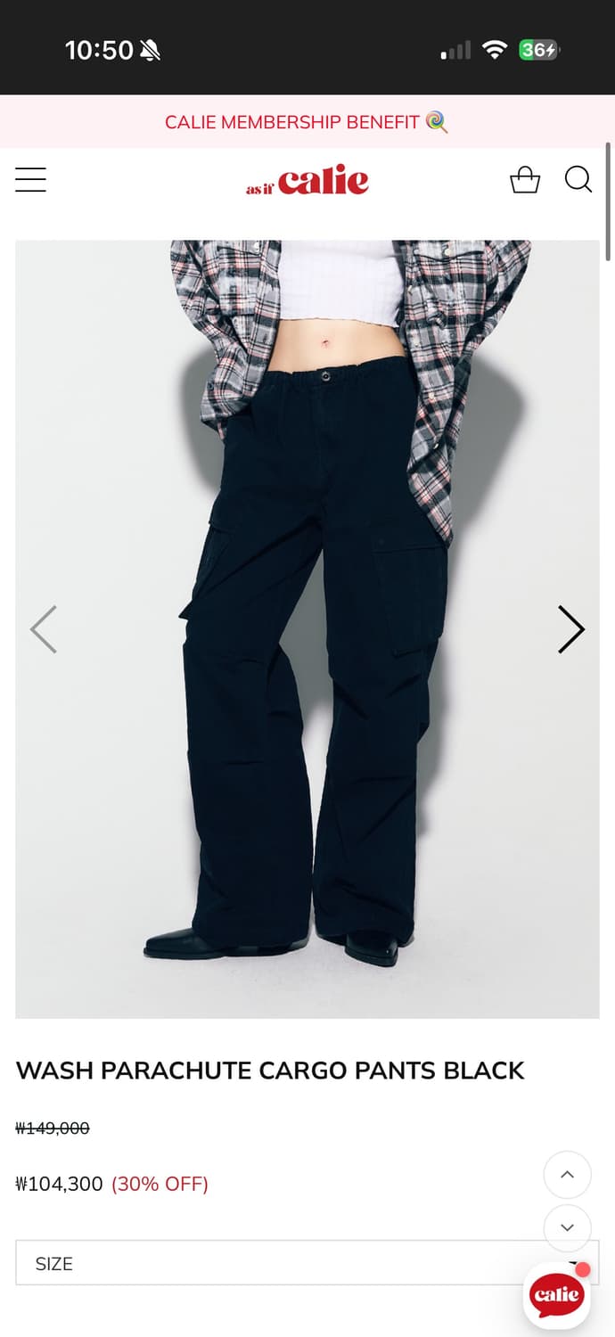 에즈이프캘리 카고 팬츠 상품이미지3