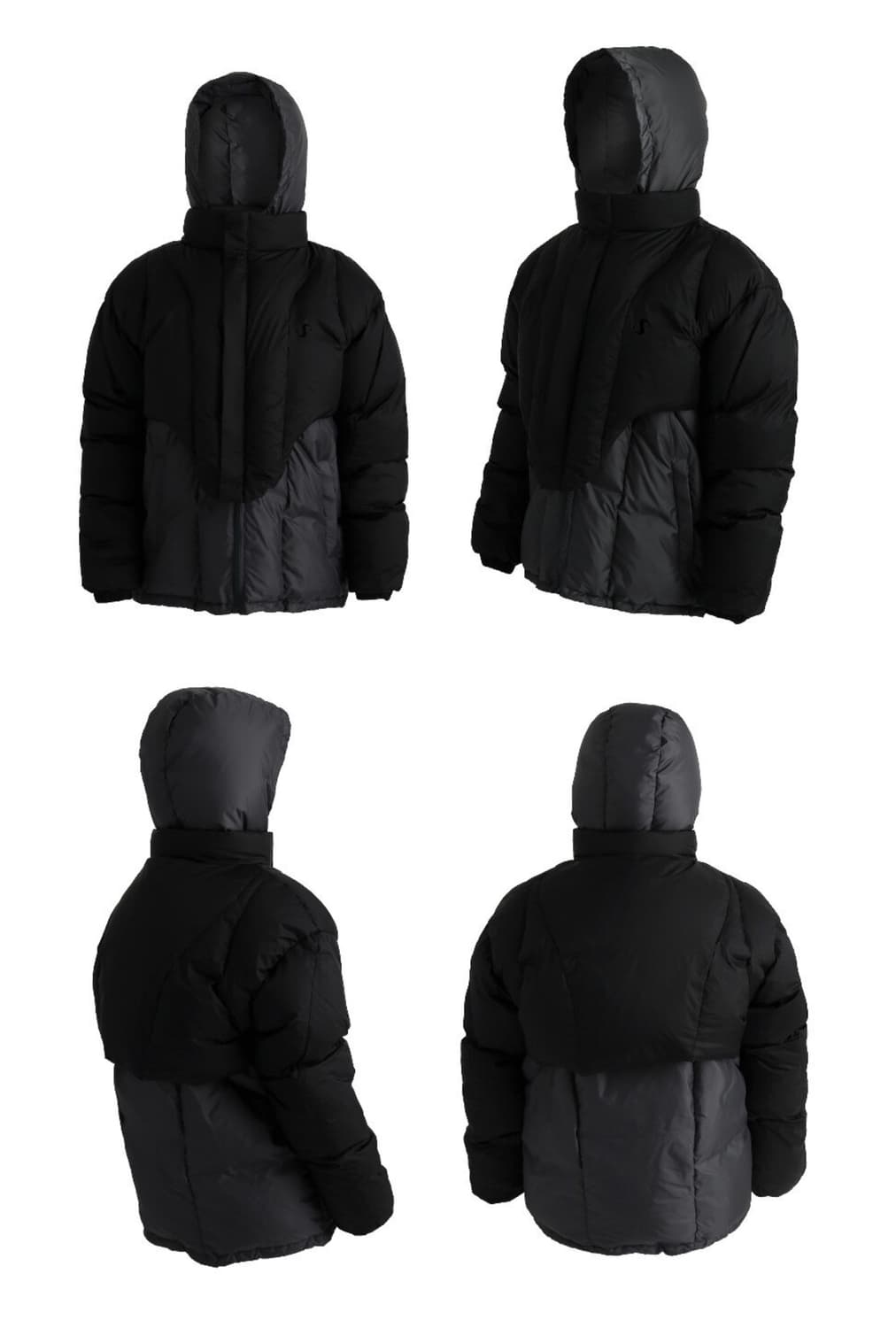 OJOS 오호스 레이어드 볼레로 패딩 / 블랙 / 2사이즈 상품이미지5