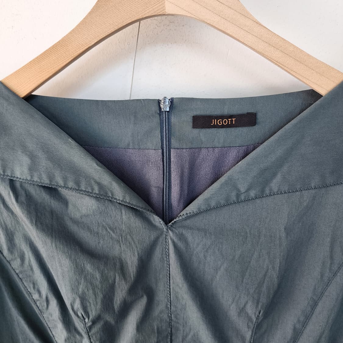 지고트 카라넥 반팔 원피스 상품이미지2