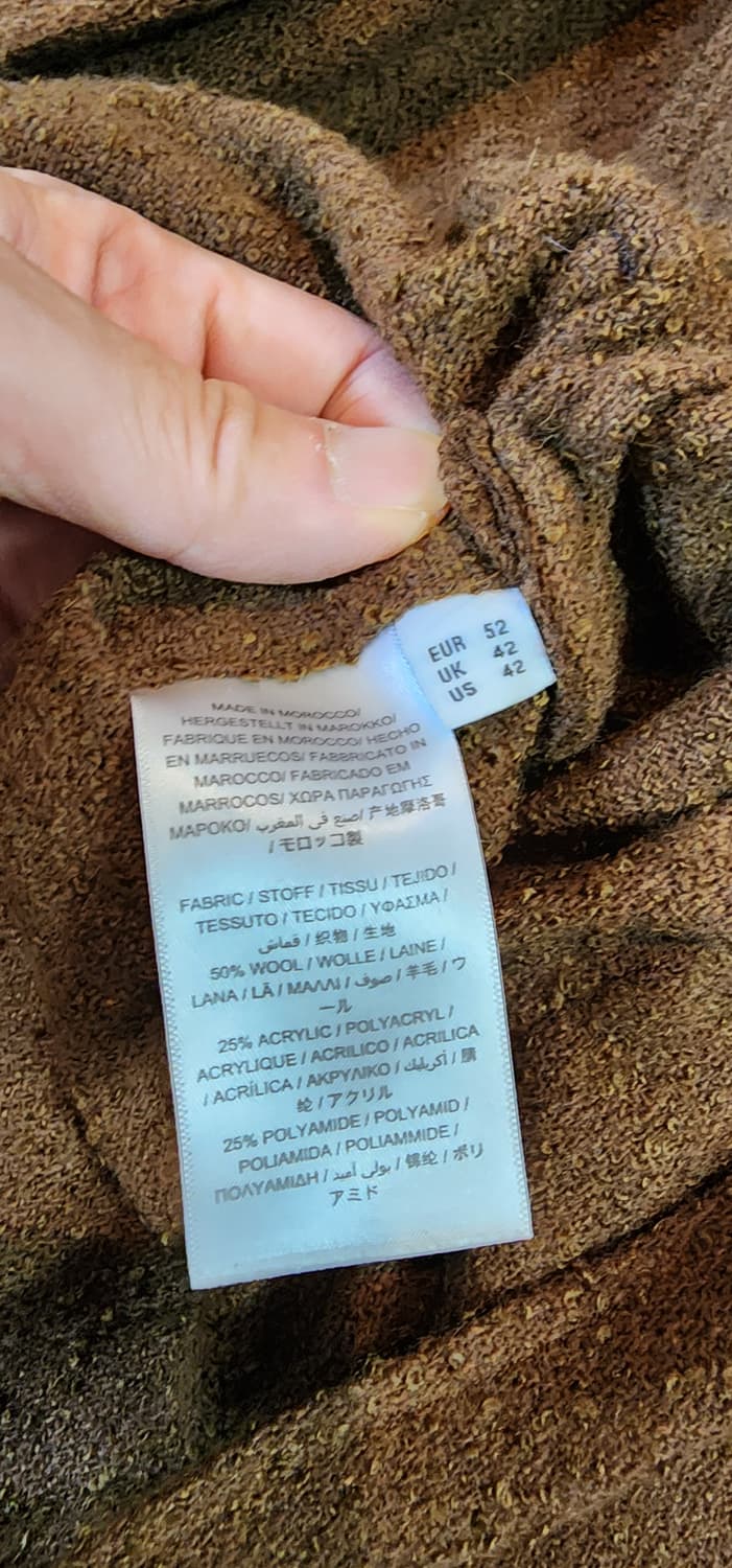 간트 브라운 브러쉬드 울 자켓 Xl 상품이미지9