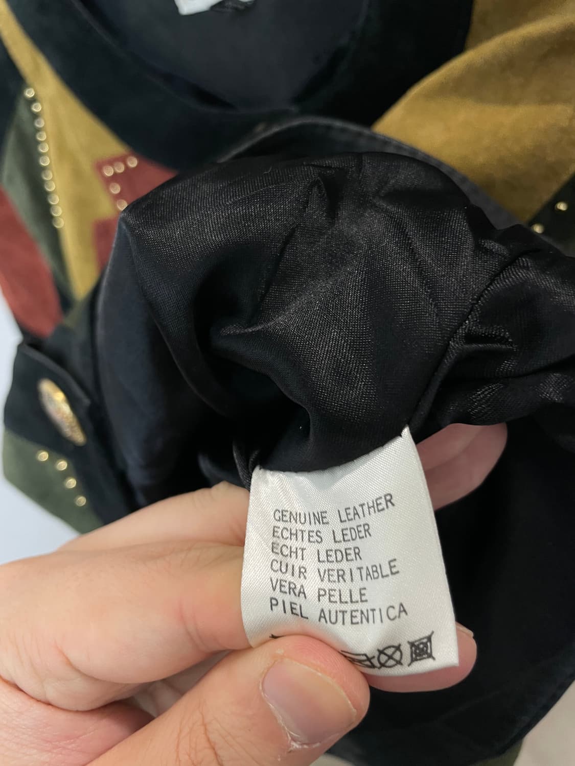 (38) Dino'z 빈티지 패치워크 레더 자켓 상품이미지6