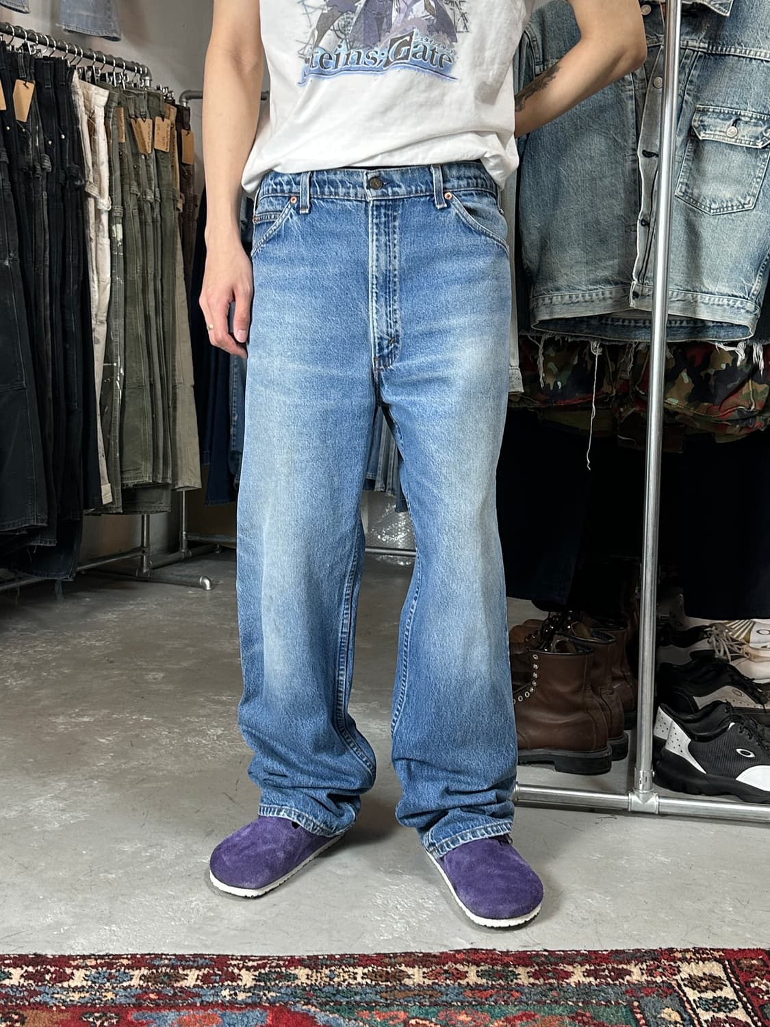 90's USA Made 빈티지 리바이스 517 오렌지탭 부츠컷 상품이미지3