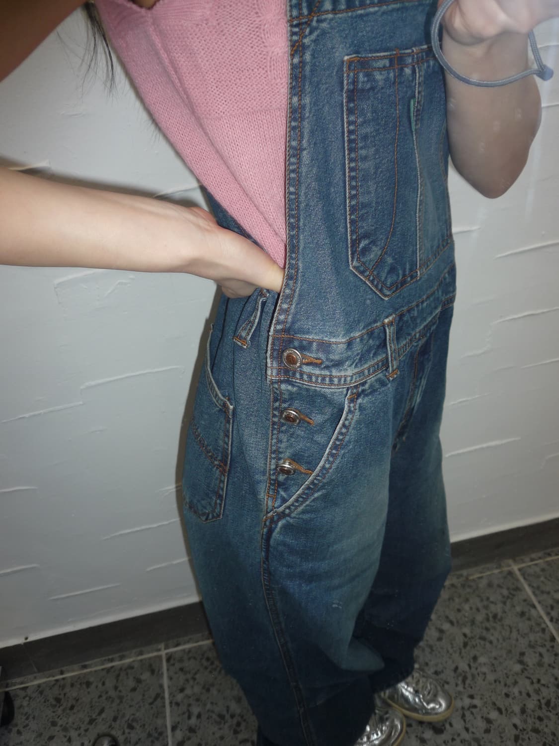 Deep blue denim overall 상품이미지2