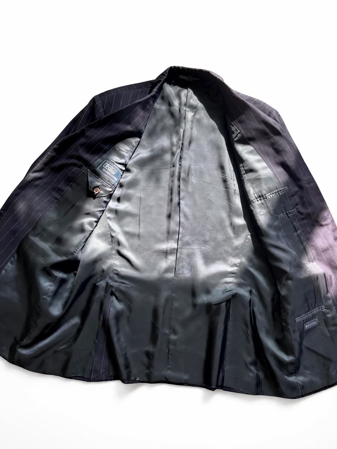 폴로 랄프로렌 3 버튼 울 블레이져 42R Italy Made 상품이미지6