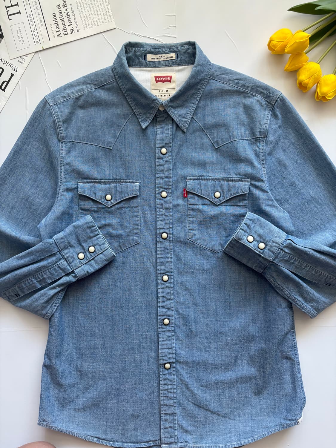 Levi's 리바이스 웨스턴 데님 셔츠 상품이미지3