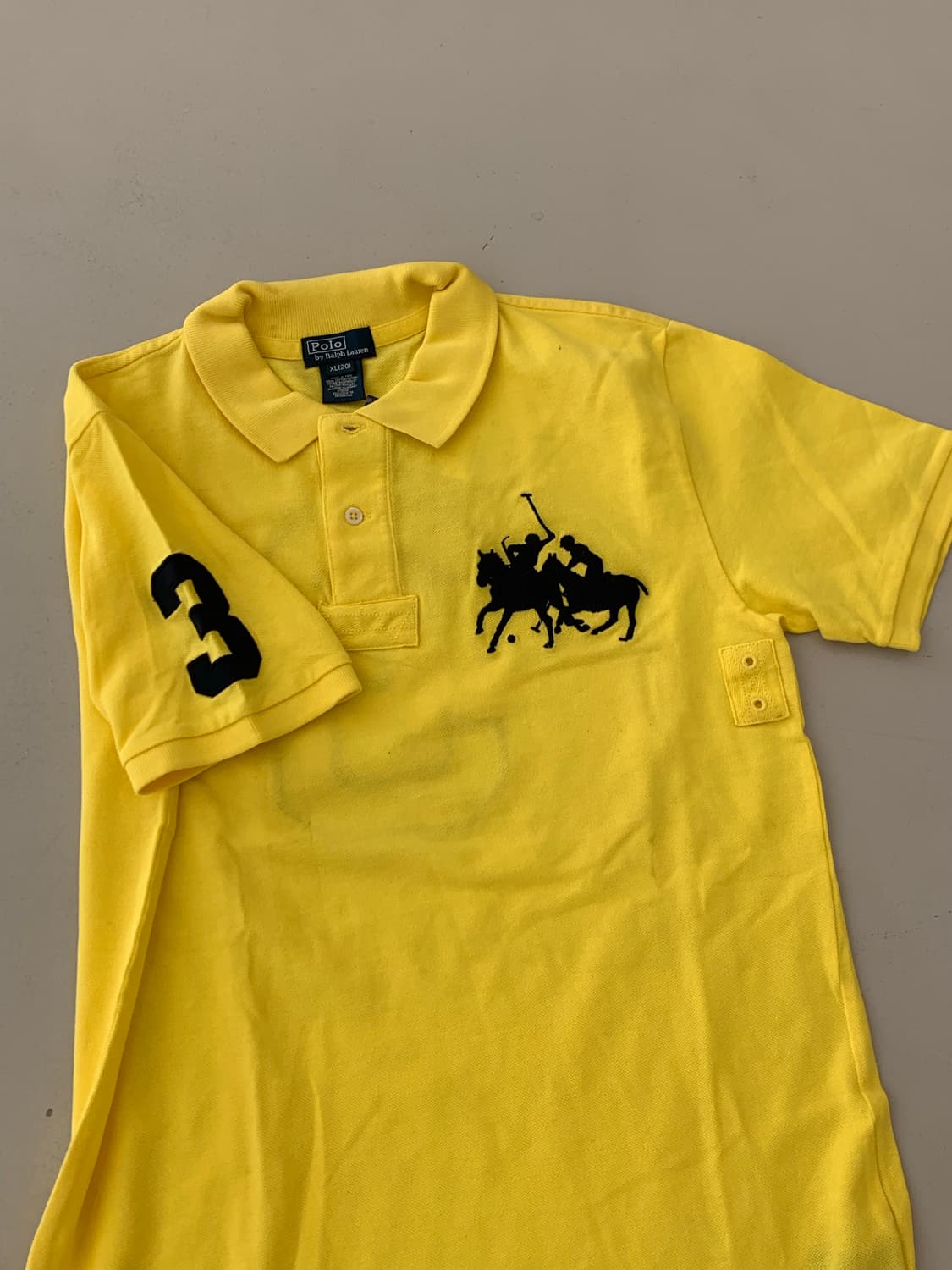 폴로 랄프로렌 보이즈 빅포니 카라티 노랑 XL(20) 상품이미지1