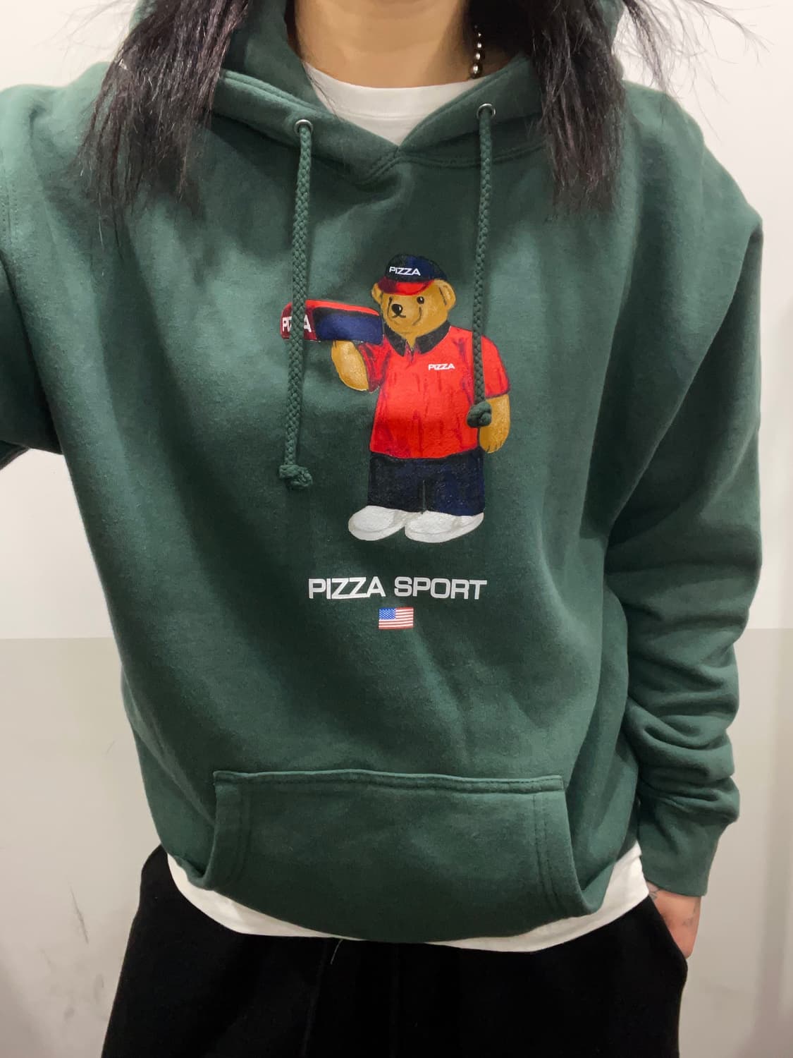 Pizza Skateboards 피자스케이트보드 폴로베어 오마주 후드티 상품이미지1