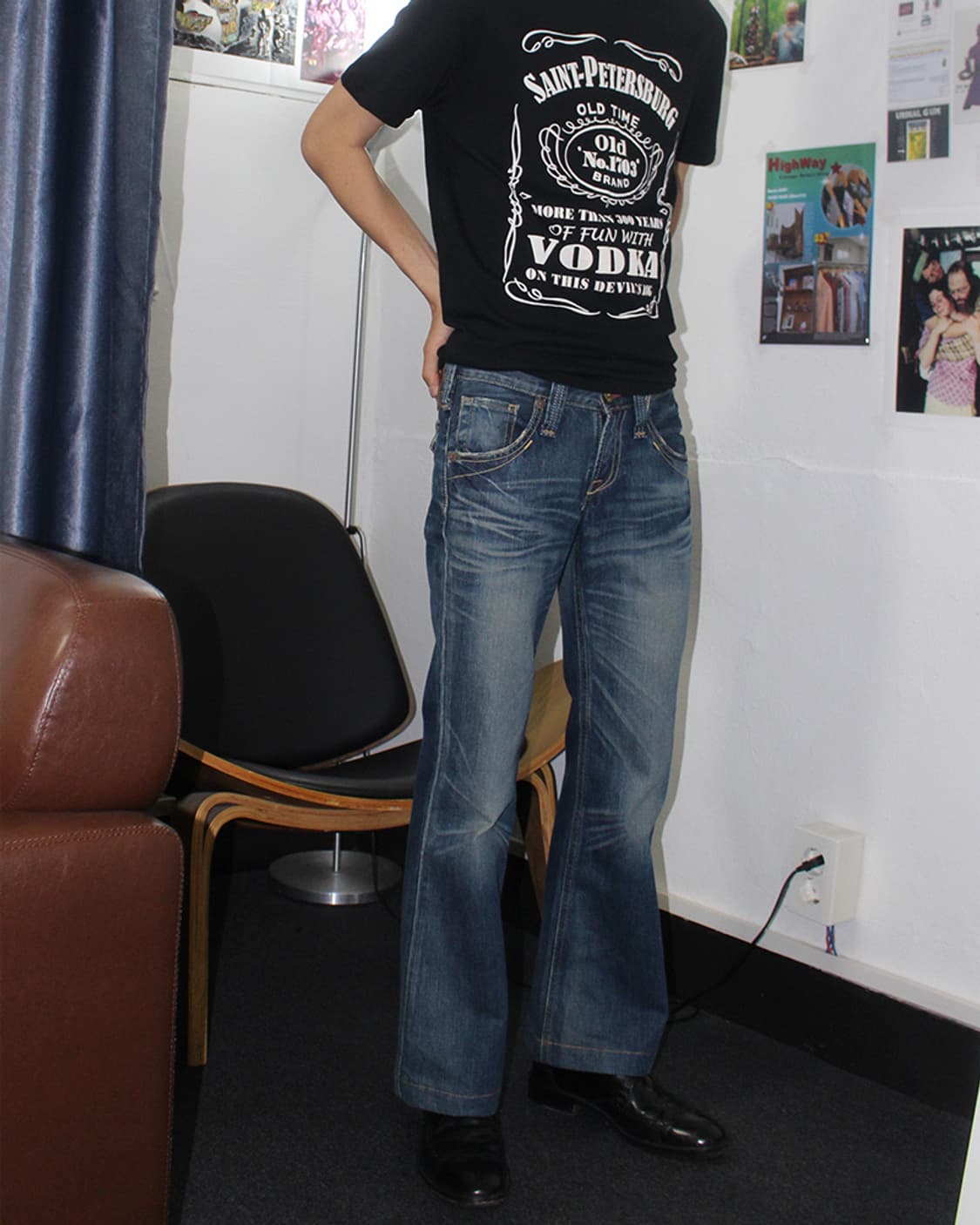 빈티지 리바이스 로우라이즈 부츠컷 데님 팬츠 상품이미지2