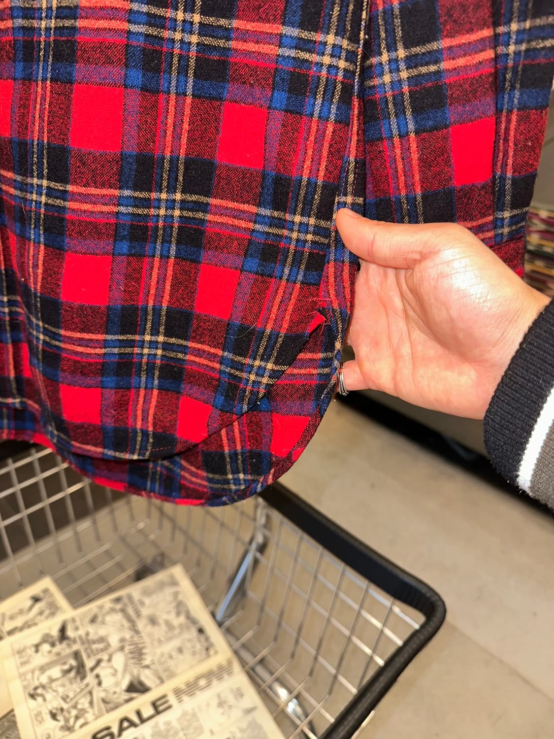 70’s Pendleton check flannel shirt 상품이미지10