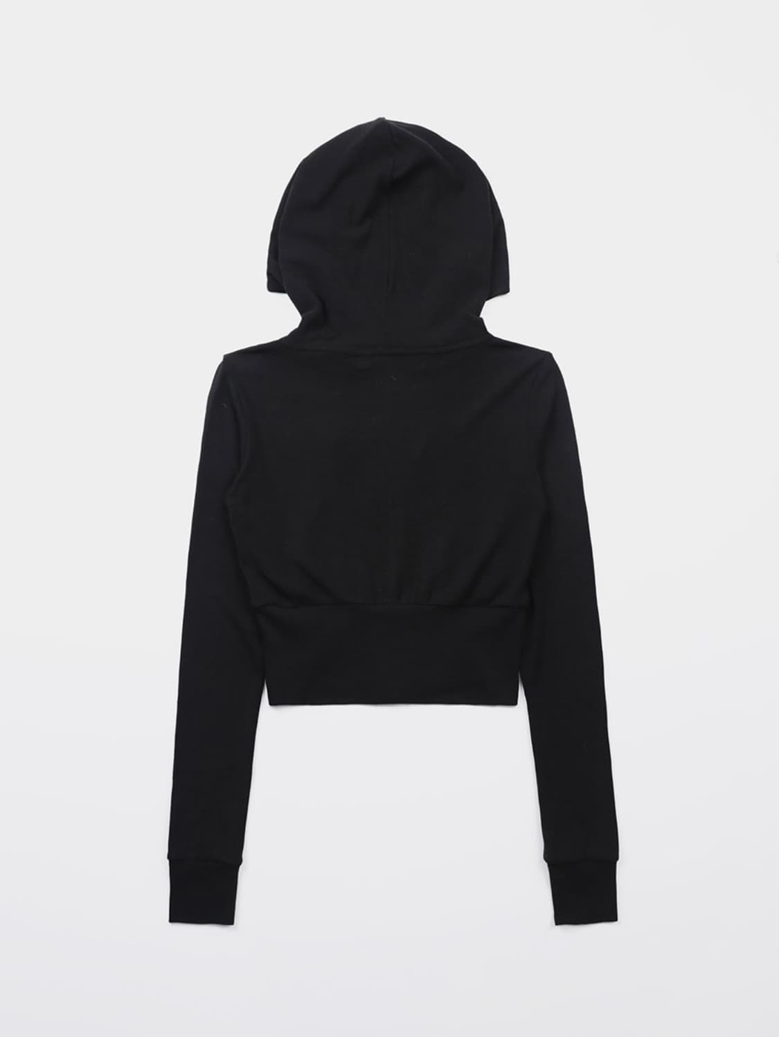 배드블러드 슬림핏 후드집업 블랙 상품이미지3