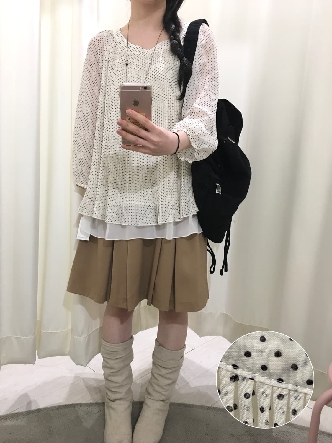 dotdot pleats blouse 상품이미지1