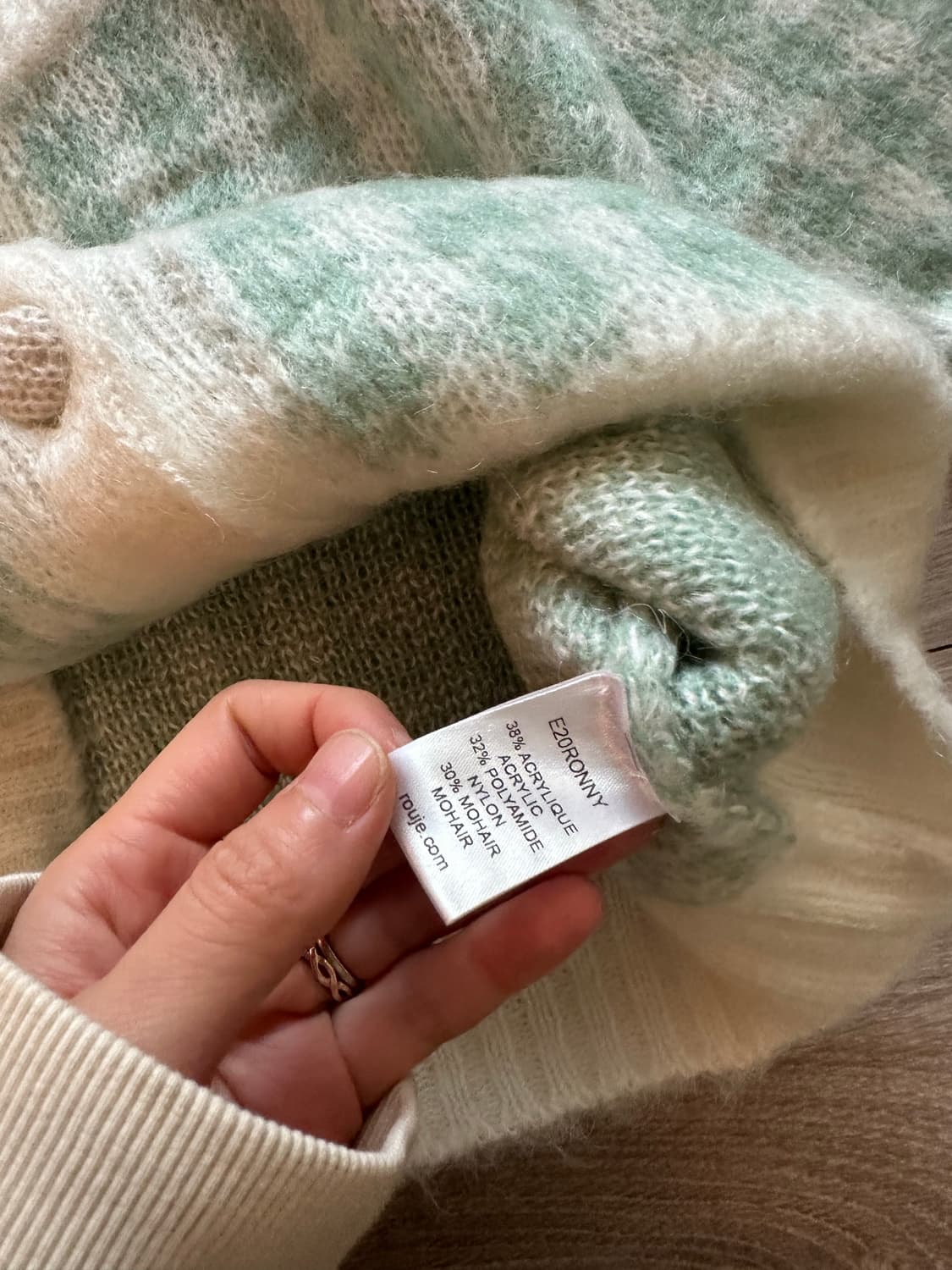 루즈 Rouje 세이지 로니 가디건 민트 사이즈 42 상품이미지7