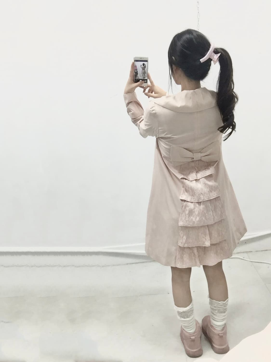 [DEARY] 디어리 히메갸루 로걀 핑크 코트 상품이미지4