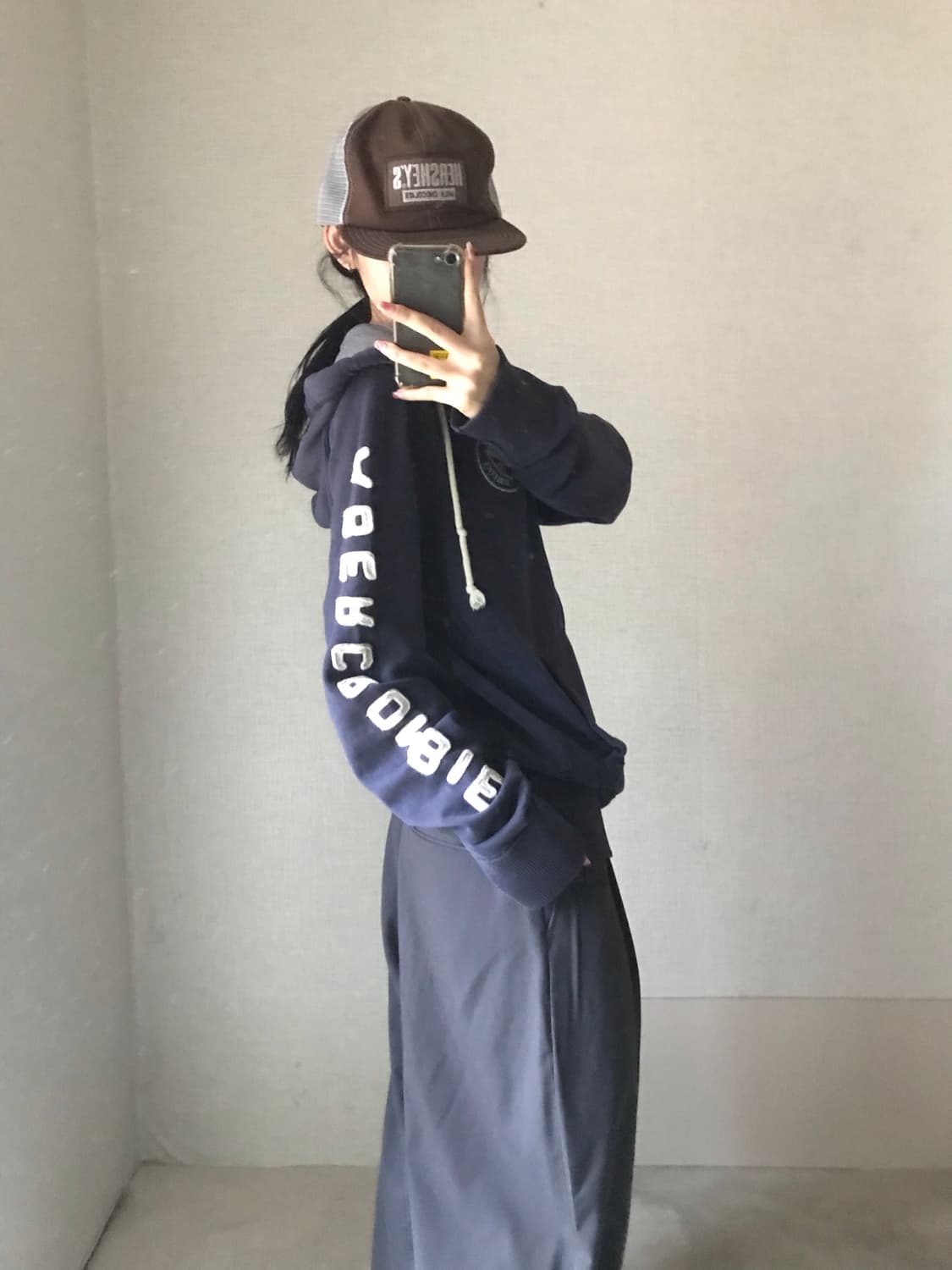 아베크롬비 네이비 스티치 후드집업 상품이미지3