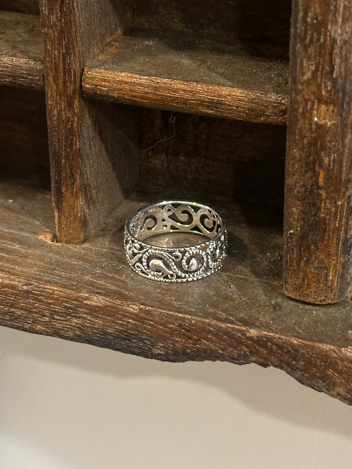 Ornate Scroll Band 925Silver Ring 상품이미지2