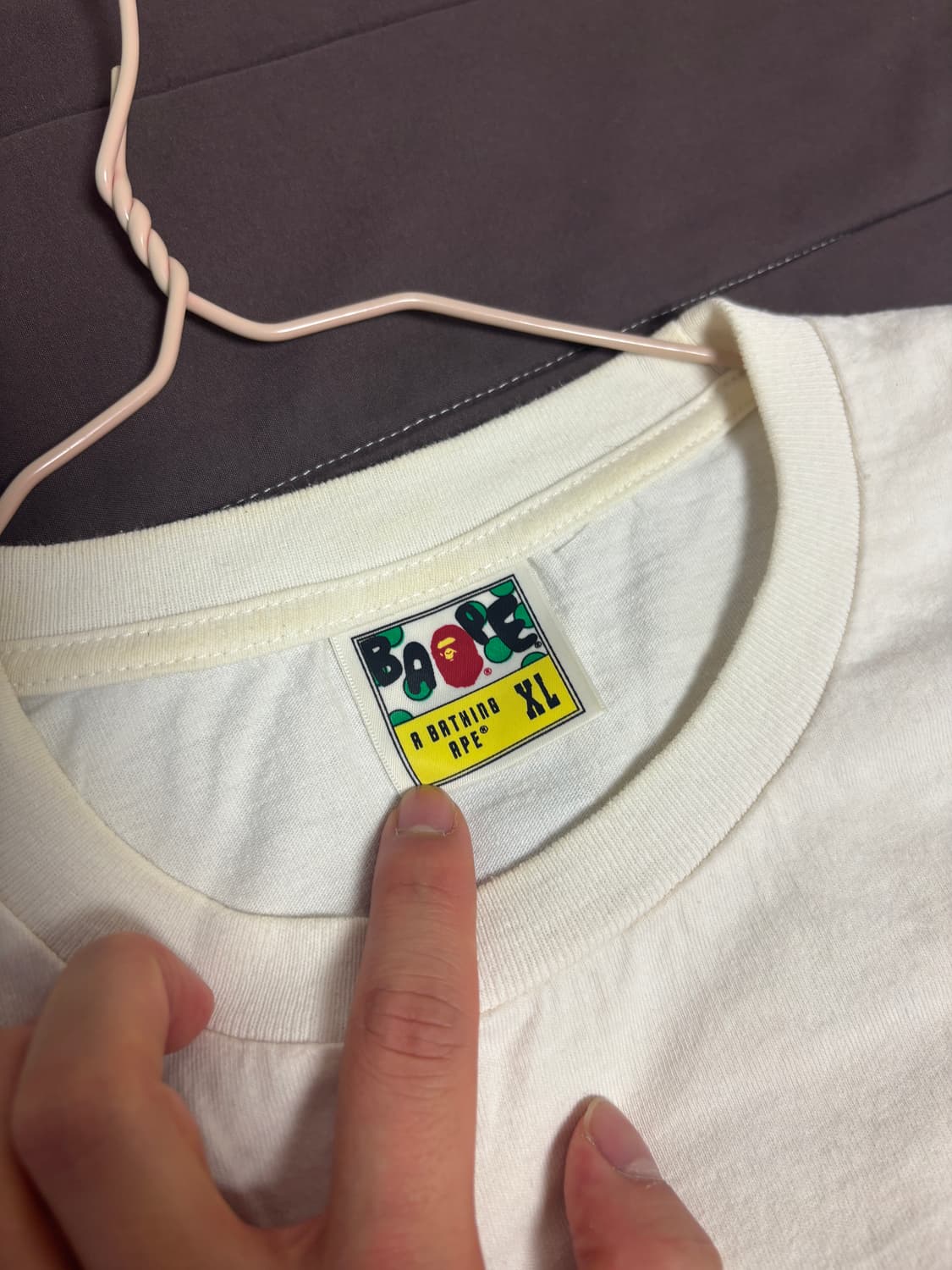 베이프 재팬 컬리지 시티 티셔츠 화이트 상품이미지5