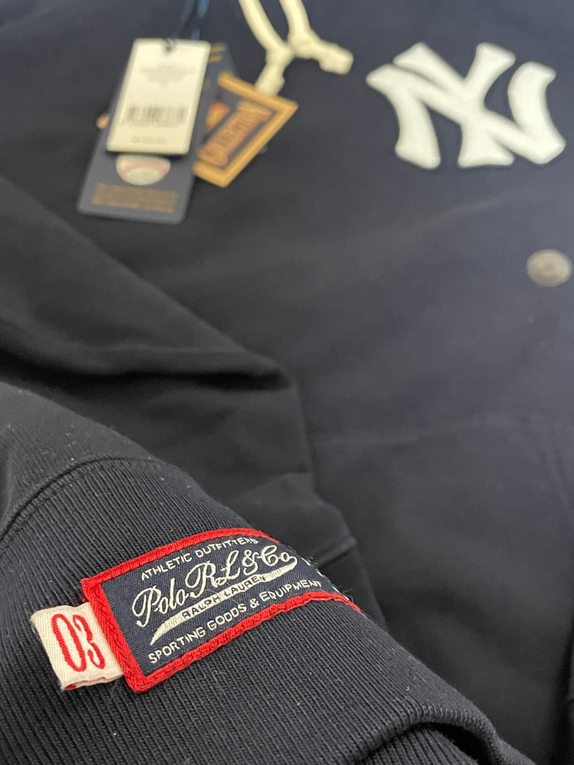 폴로 양키스 플리스 후드 M 새상품 상품이미지3