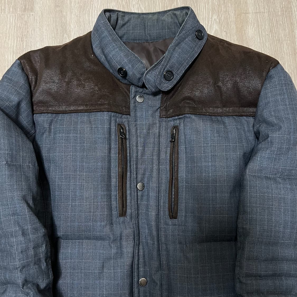 STCO 에스티코 남성 덕다운 스웨이드 배색 패딩 XXL/110  상품이미지2