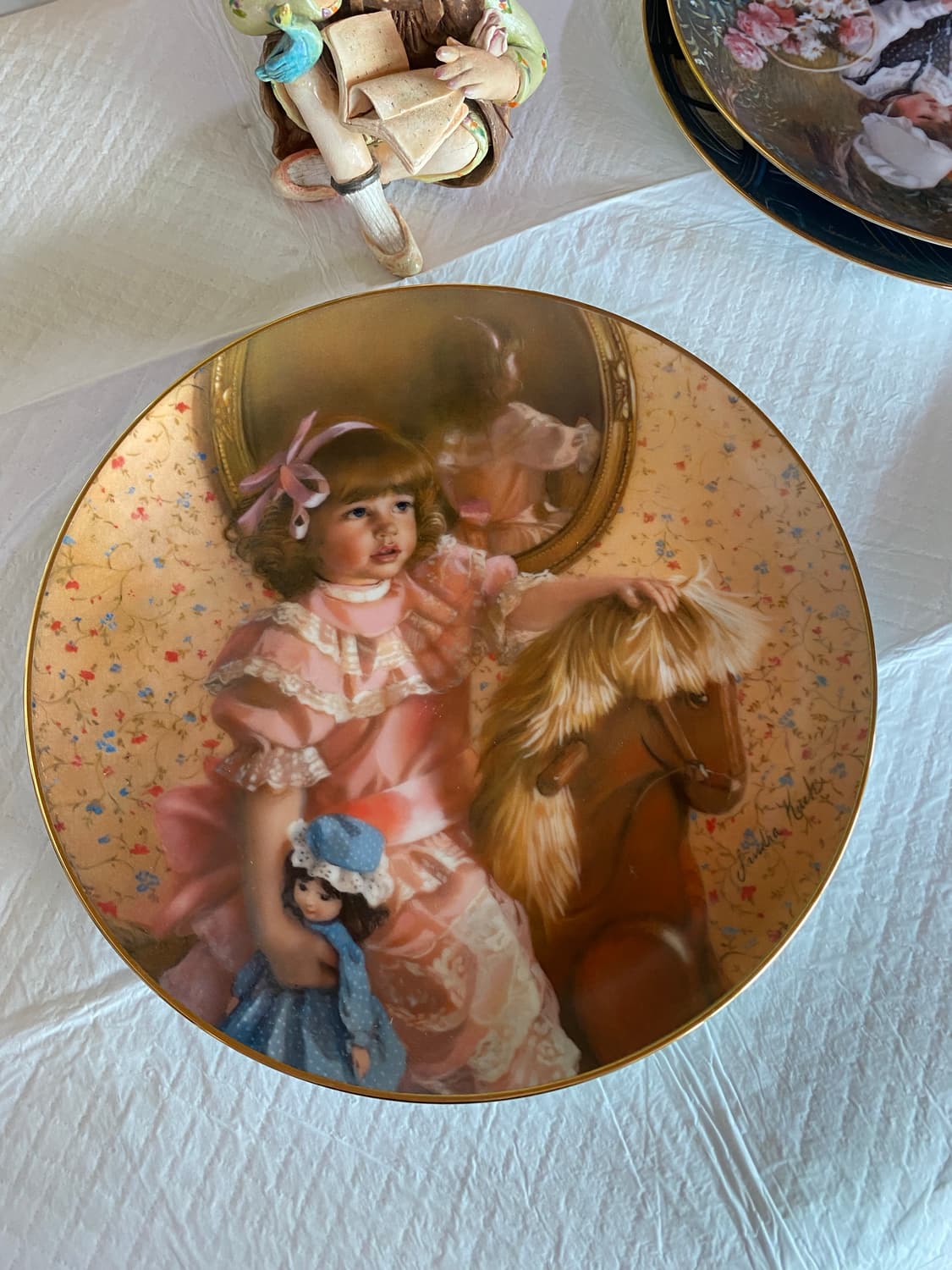 미국빈티지 reco 앤틱 장식 접시 상품이미지1