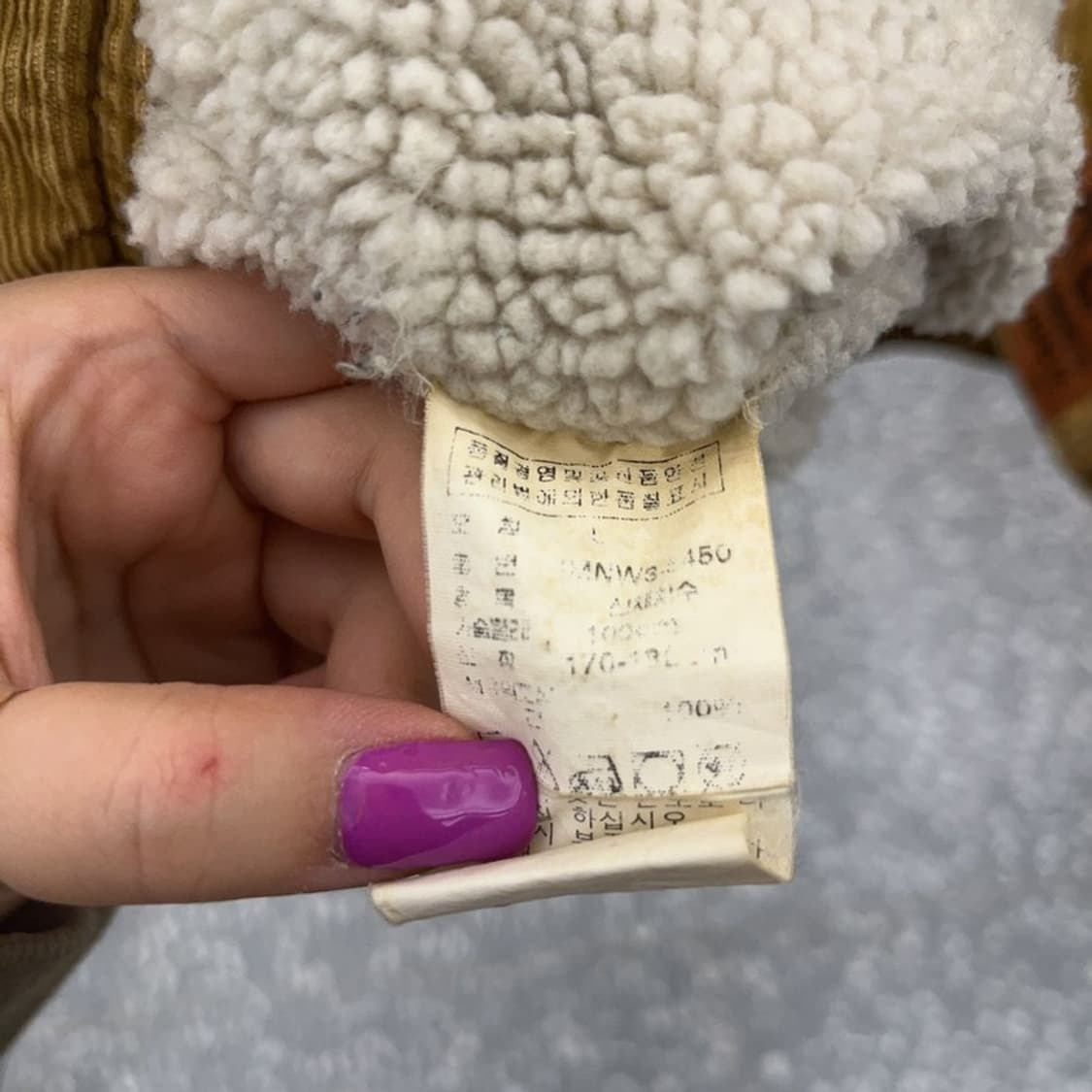 폴로 랄프로렌 올드스쿨 트러커 코듀로이 양털 자켓 L C06685 상품이미지6