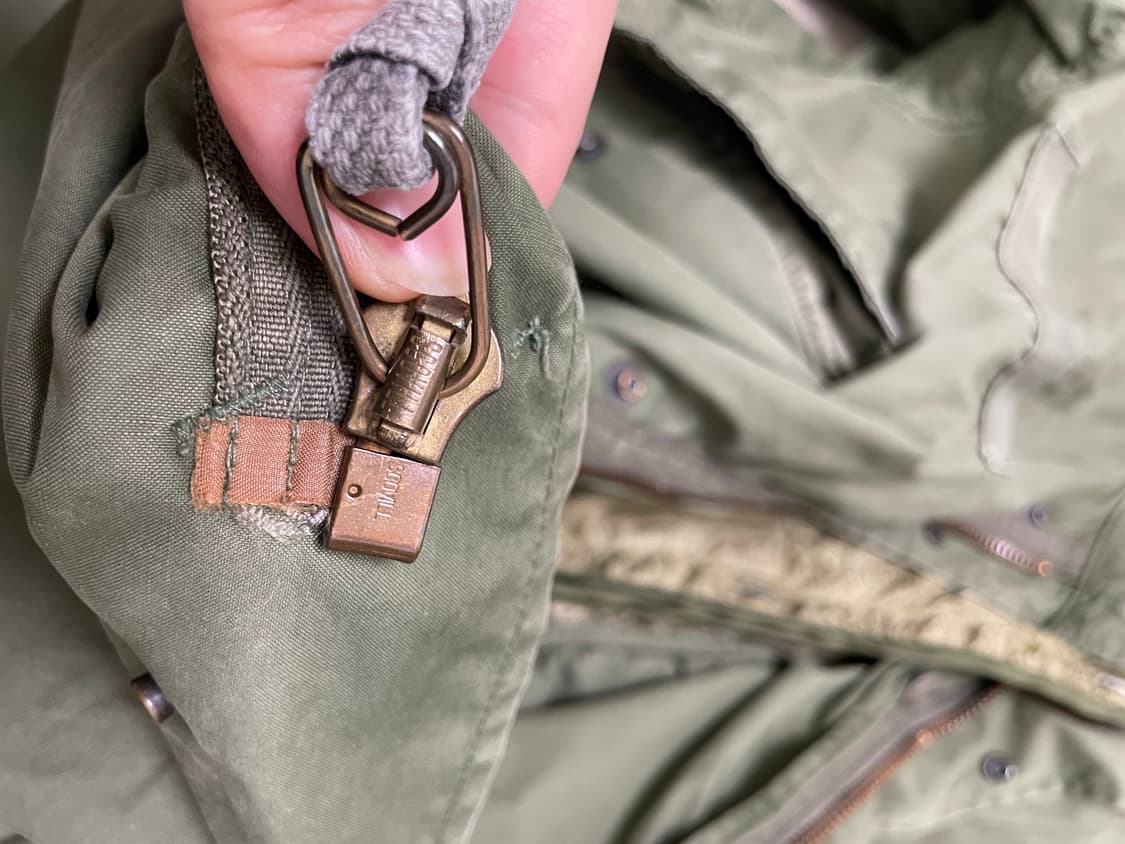 80s 오리지널 미군 m65 피쉬테일 라이너 포함 개파카 상품이미지5