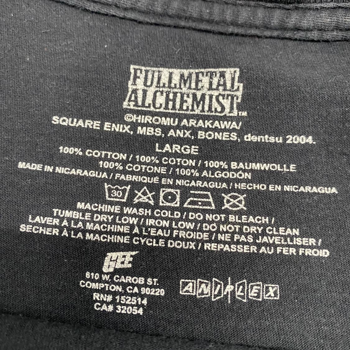 강연금 강철의연금술사 오피셜 애니메이션 티셔츠 상품이미지3