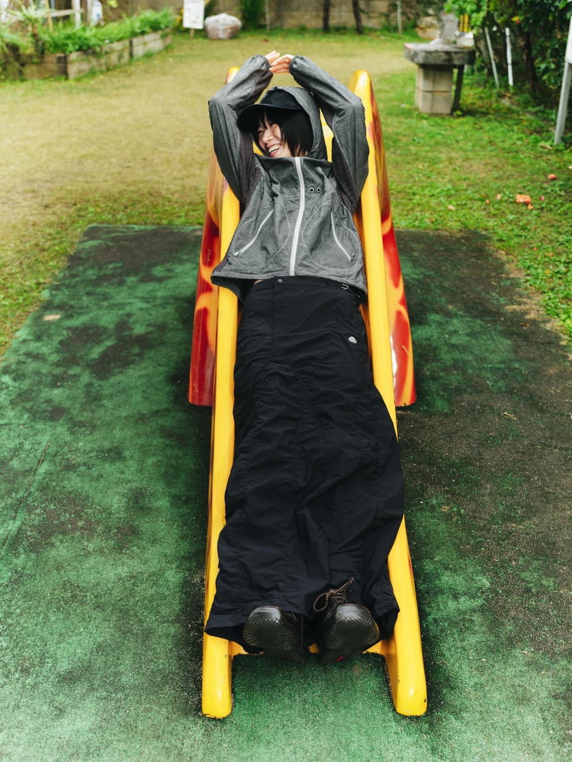 코이세이오 00 jacket 자켓 바람막이 윈드브레이커 차콜 그레이 상품이미지3