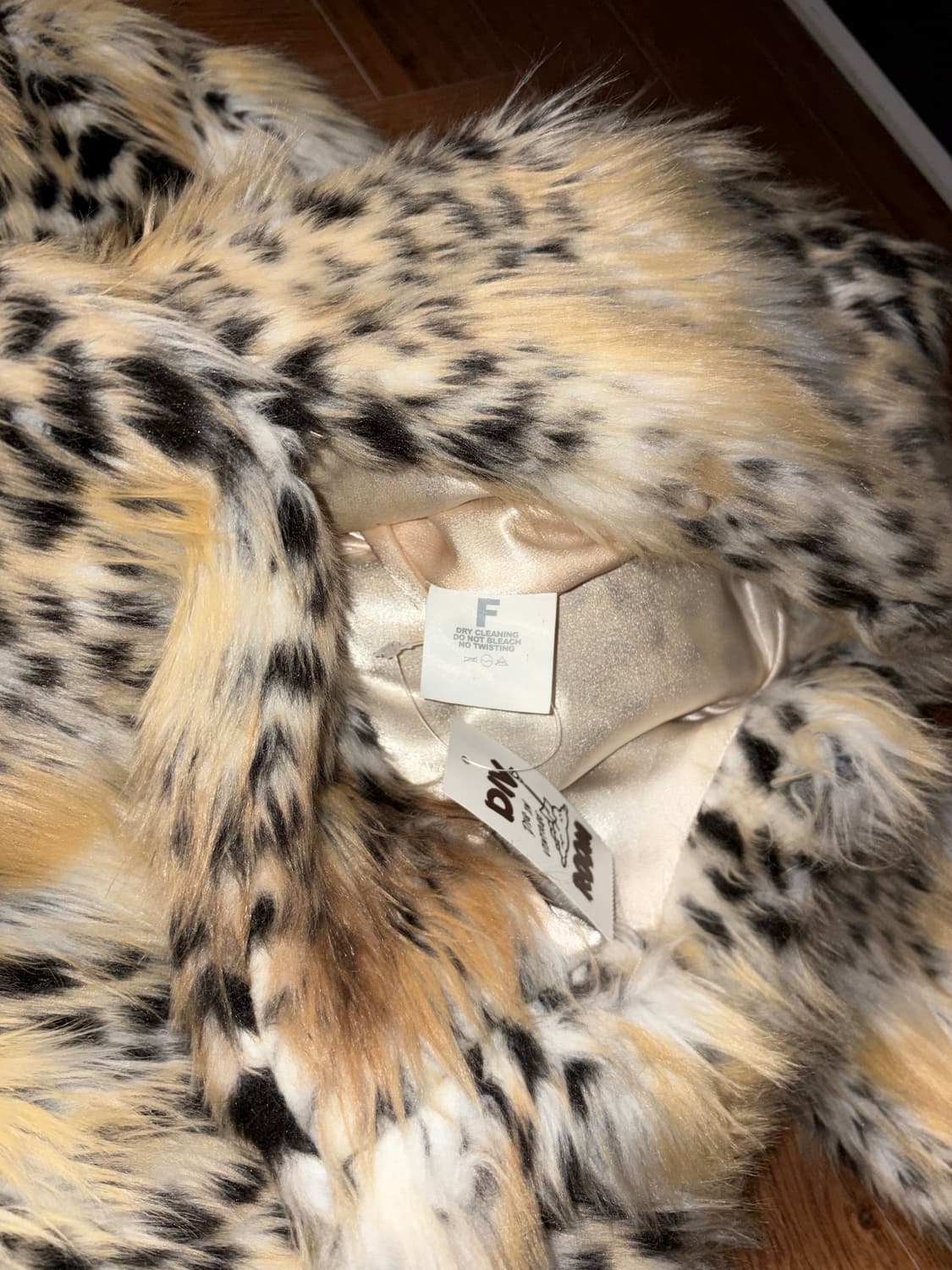 빈티지 레오파드 페이크 퍼자켓 상품이미지8