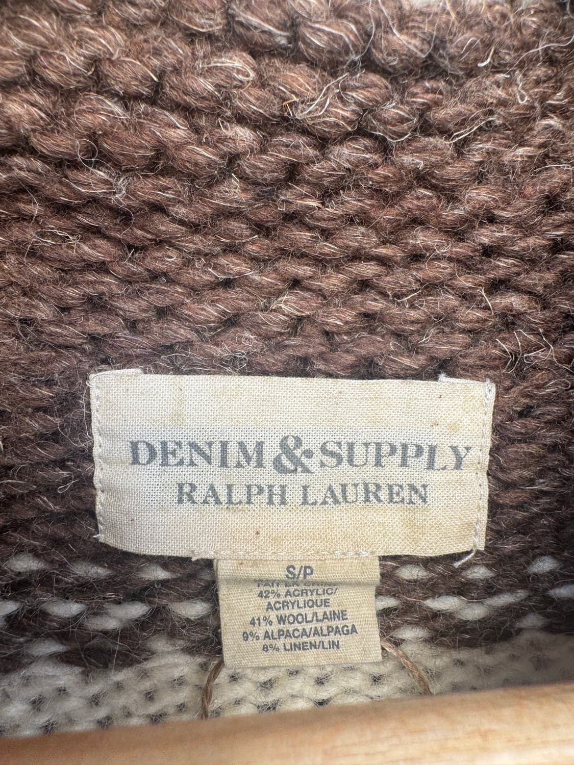 폴로 랄프로렌 데님앤서플라이 코위찬 노르딕 니트집업 가디건 S 상품이미지4